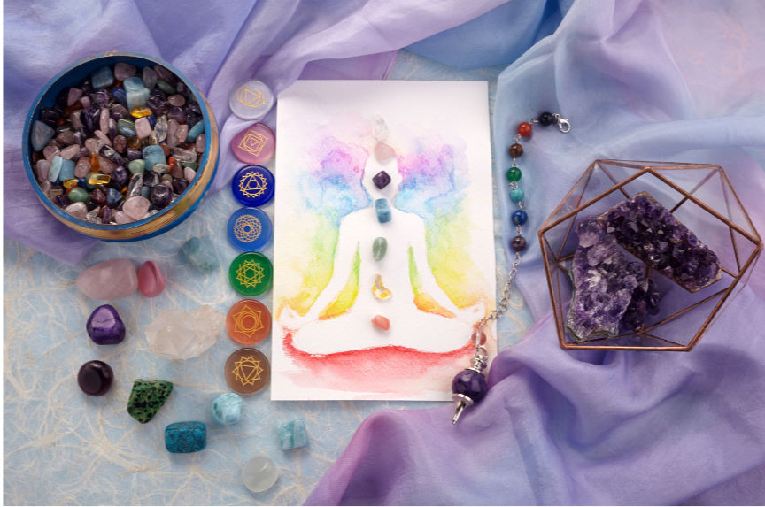 akra and aura healing using pendulum and crystals with PDF analysis and remedy suggestions.