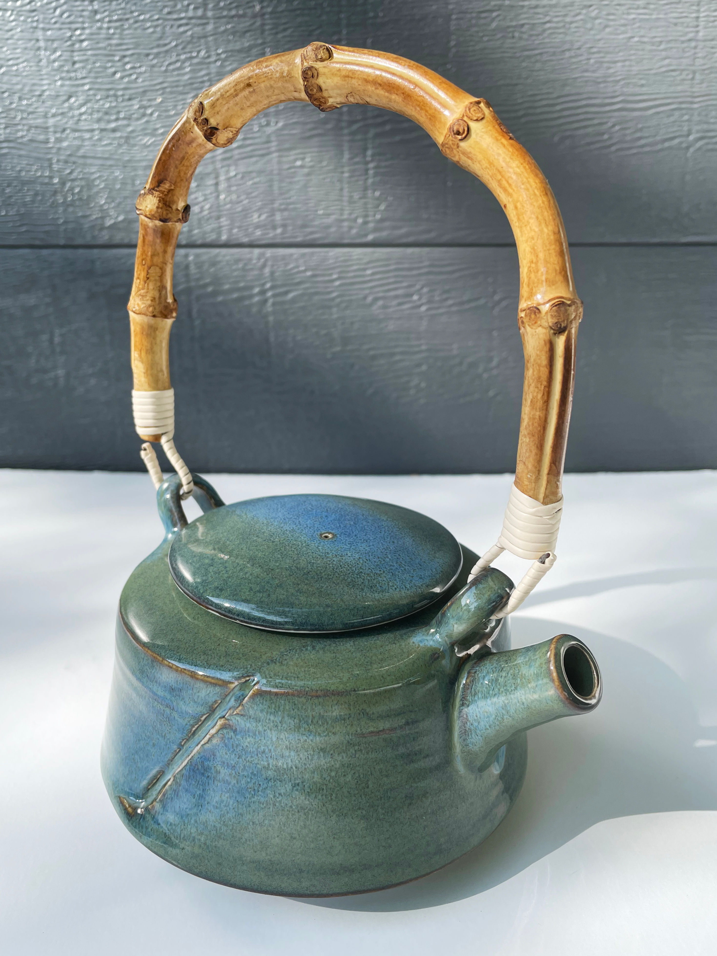 Teapot with Bamboo Handle