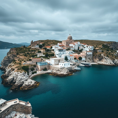 epic picture of greece, coastal area with homes.jpg