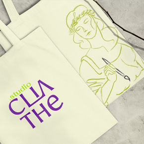 Eco bag studio CLIATHE frente e verso