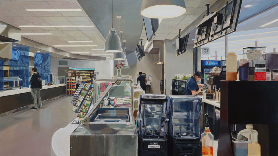 fine art painting acrylic on panel, bright, peaceful, realism