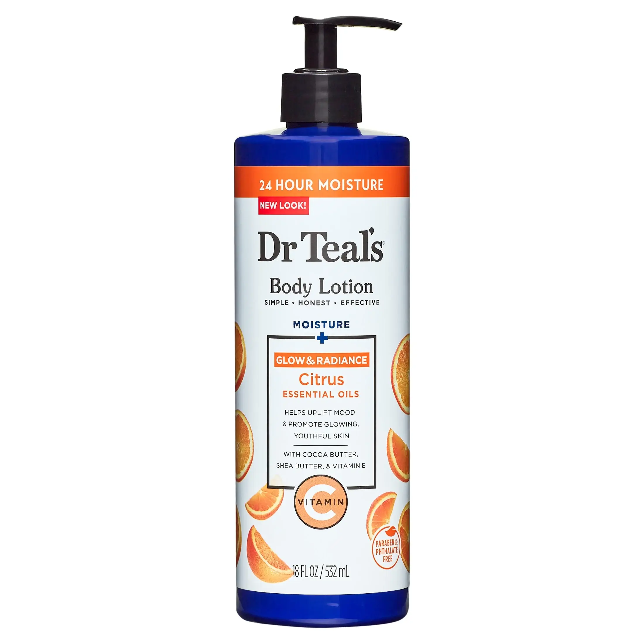 Dr Teal’s – Lotion Corps Hydratante 24H Glow & Radiance Citrus