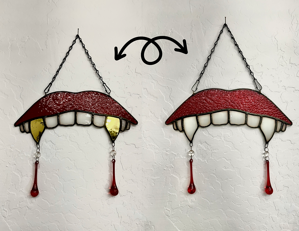 Reversible Gold Vampire Fangs