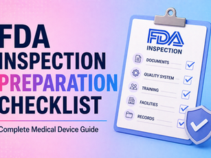 FDA Inspection Preparation Checklist: Complete Medical Device Guide
