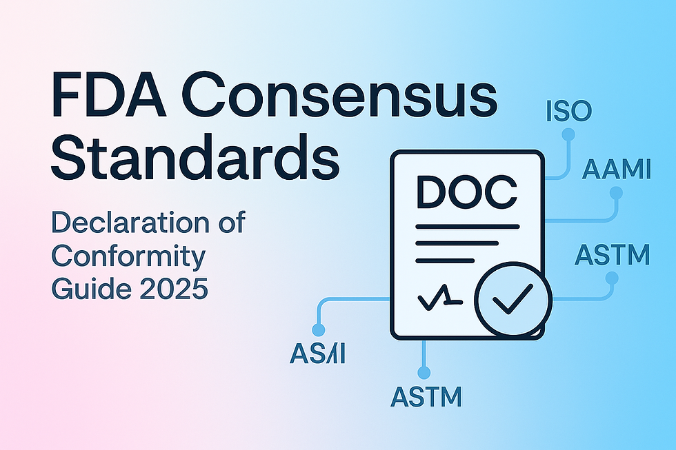 FDA Consensus Standards: Complete Guide to Declaration of Conformity 2025