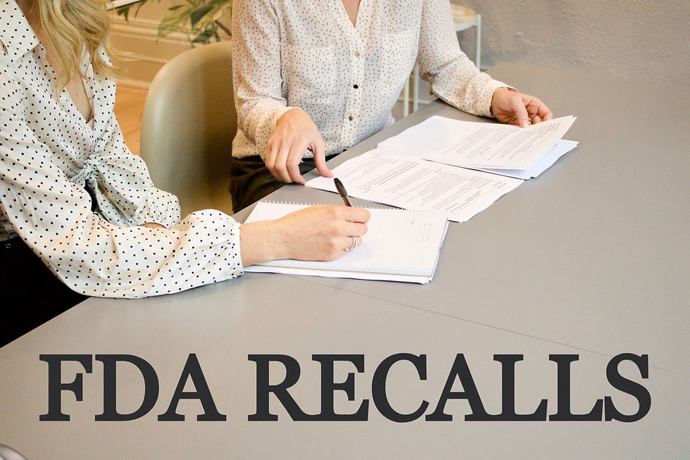 FDA medical device recalls