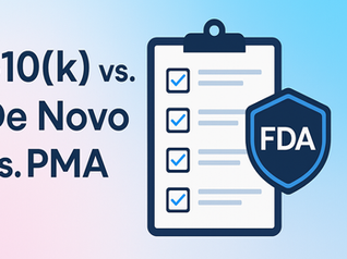 510(k) vs De Novo vs PMA: How to Choose the Right Pathway (2025)