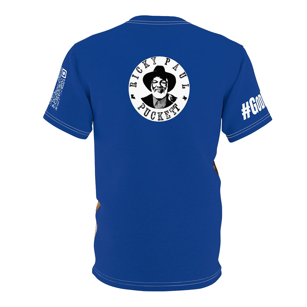 Thumbnail: COUNTRY GOSPEL MUSIC COMES TO WACO,TX (with FRONT logo) BLUE T-SHIRT