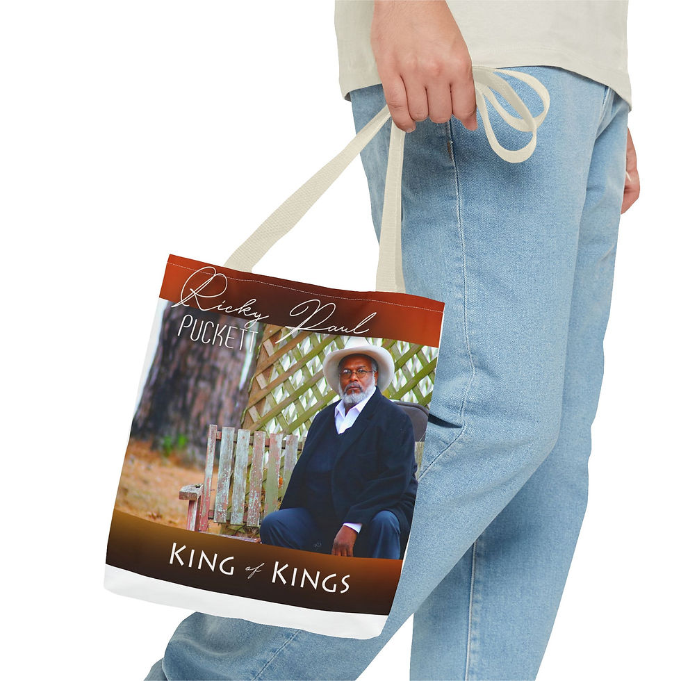 Thumbnail: Man holds tote bag: 