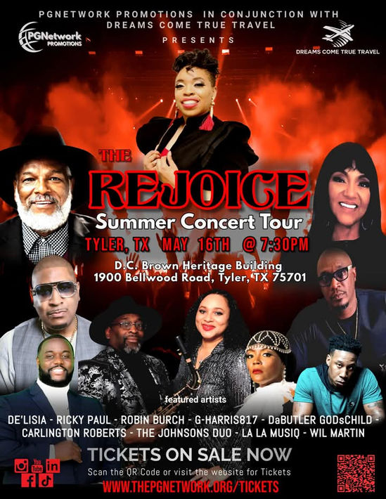 Concert poster with multiple performers, 