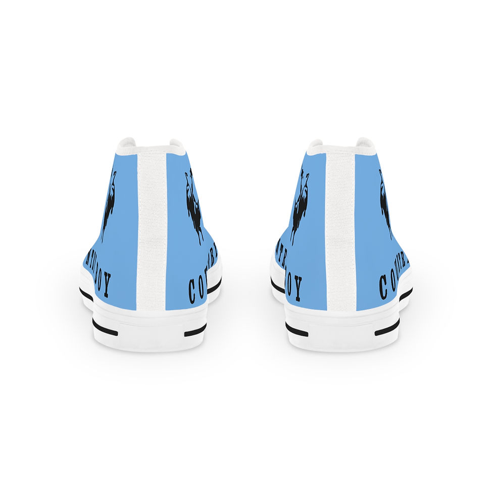 Thumbnail: Blue high top sneakers with 