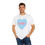 Thumbnail: Man wearing white t-shirt with a blue heart that says SWEET.