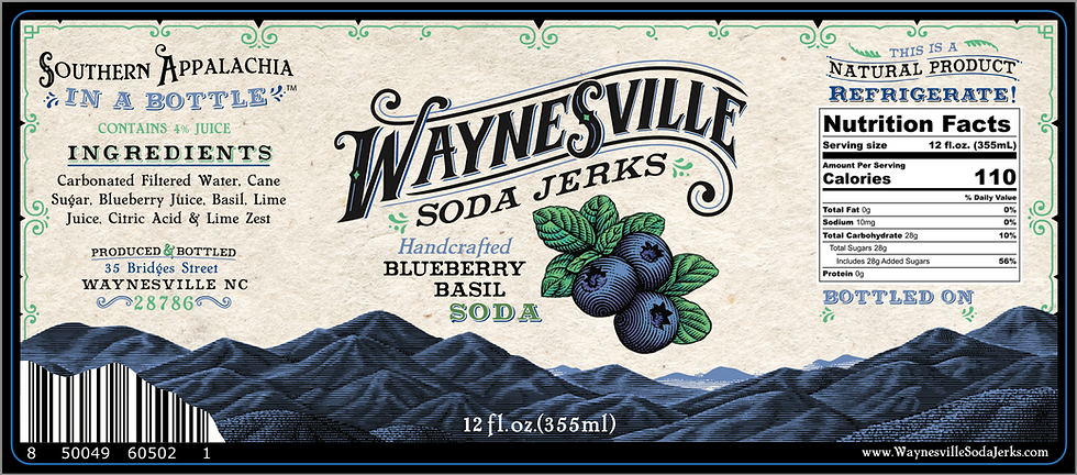 Blueberry Basil Soda