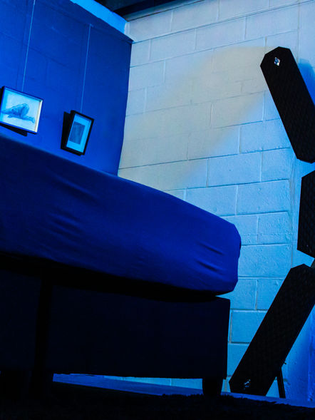 Boudoir with King Sie Bed, Spanking Bench and St Andrew's Cross