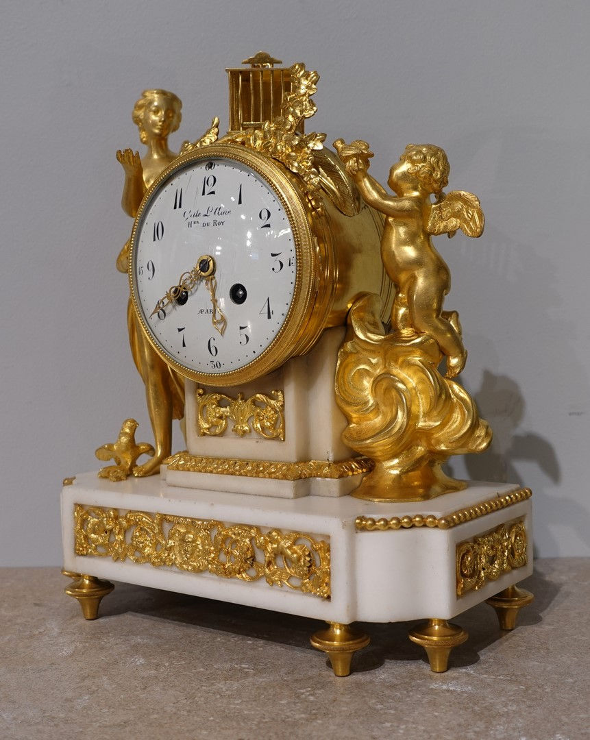 Miniature : Pendule Louis XVI – Gille l'Ainé à Paris
