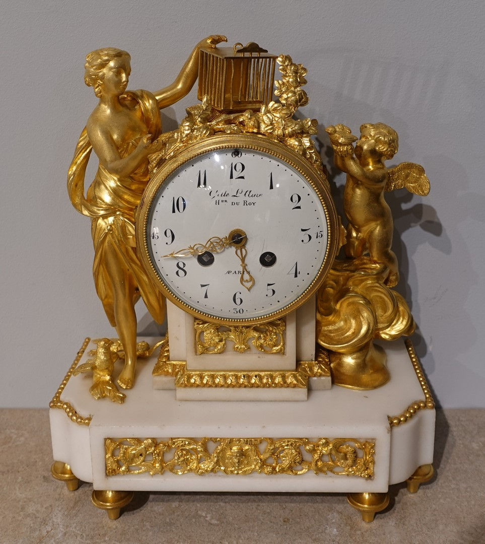 Miniature : Pendule Louis XVI – Gille l'Ainé à Paris
