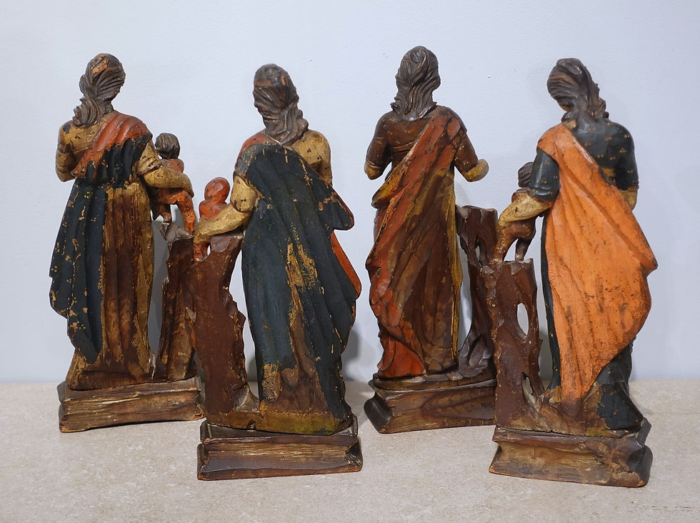 Miniature : Allégorie des quatre saisons d'époque XVIII°