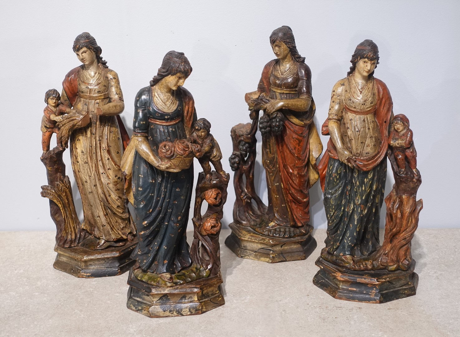 Allégorie des quatre saisons d'époque XVIII°