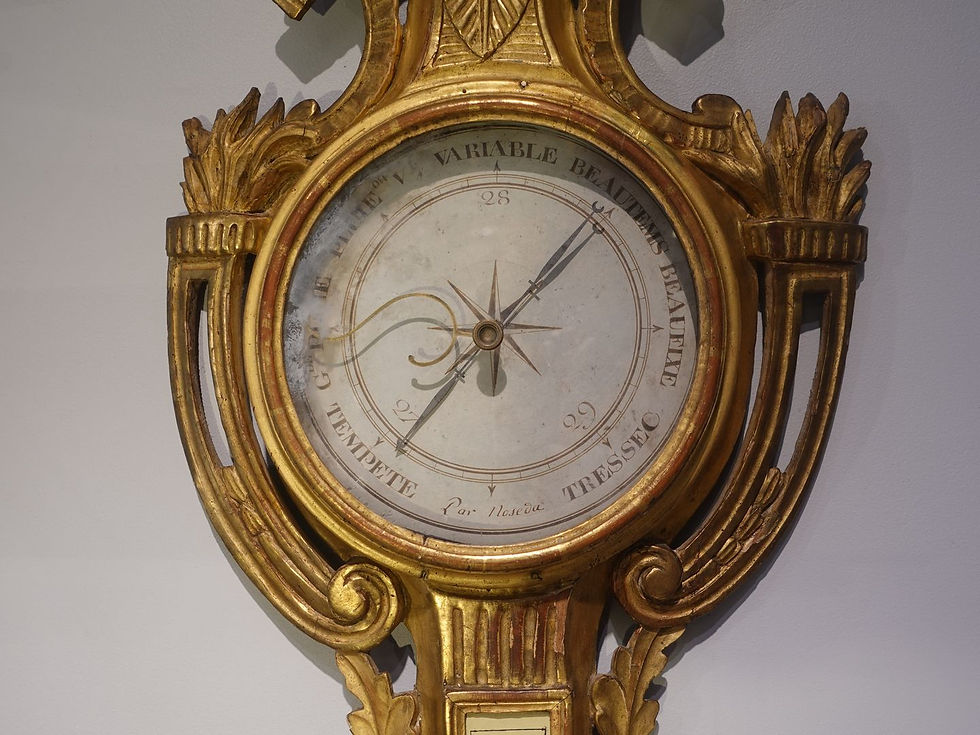 Miniature : Baromètre thermomètre en bois doré d'époque XVIII°