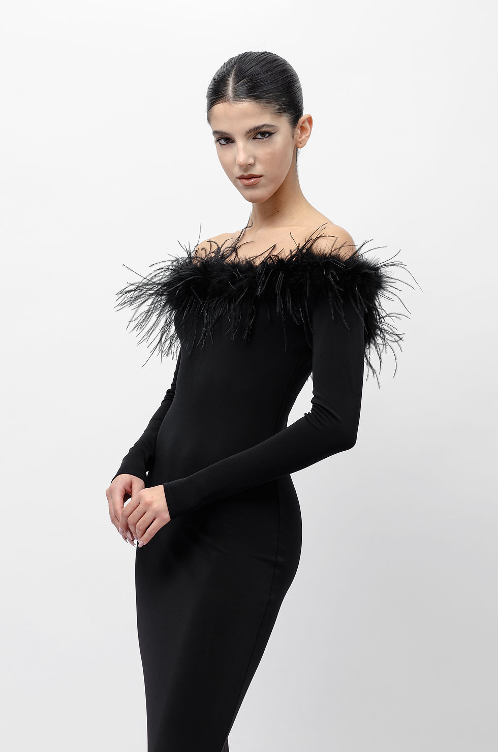 Miniatura: Kyriaki Dress with Feather
