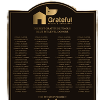 Donation Level 500 Blue Pit Donor Plaque