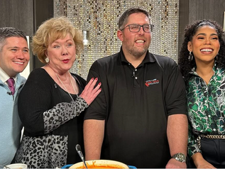 Patty gets a cooking lesson!  Making Lobster Bisque from Caplinger's