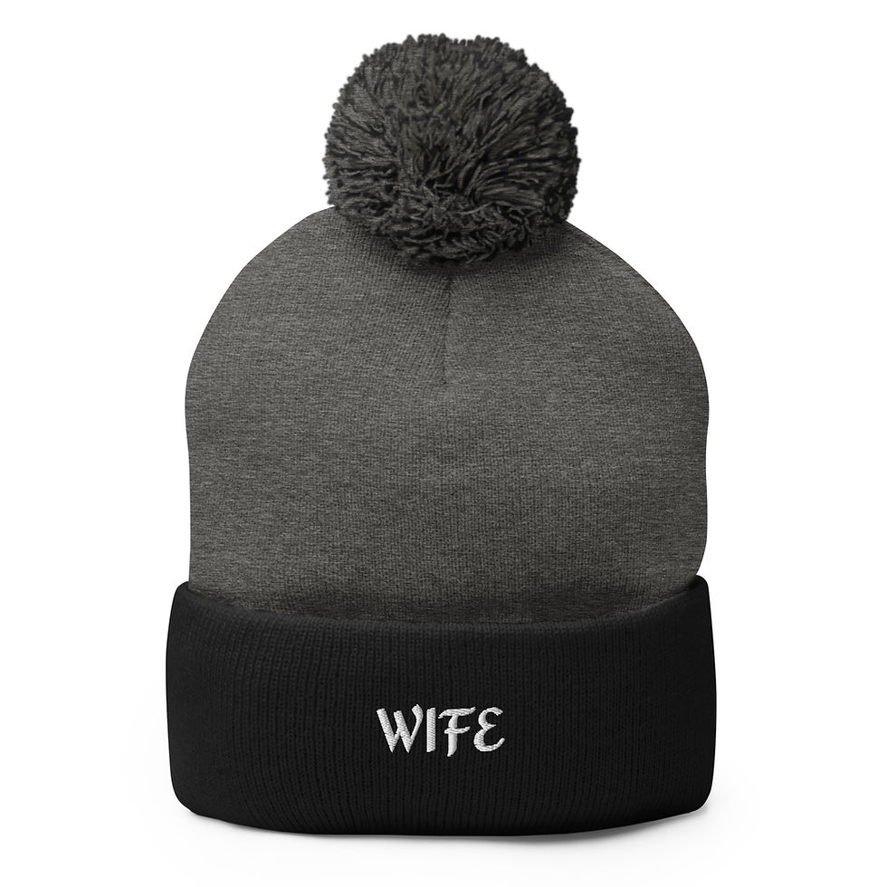 "Wife" Pom-Pom Beanie | Family Winter Collection