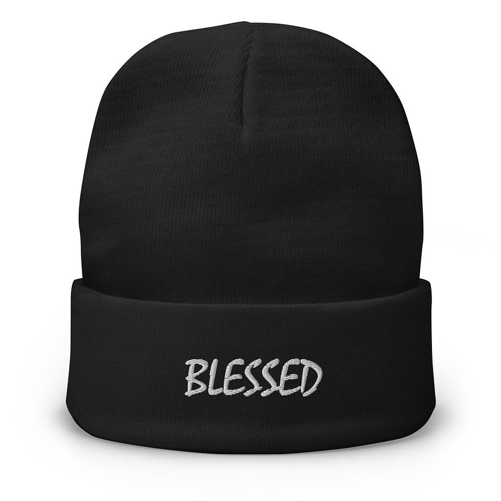 "Blessed" Embroidered Beanie | Family Winter Collection