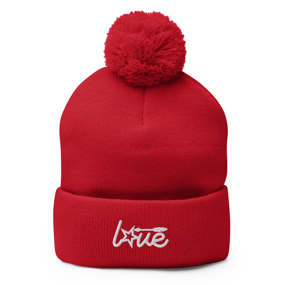 "Love" Pom-Pom Beanie | Family Winter Collection