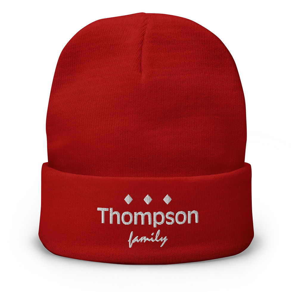 Thumbnail: "Thompson" Family Name Beanie | Family Winter Collection