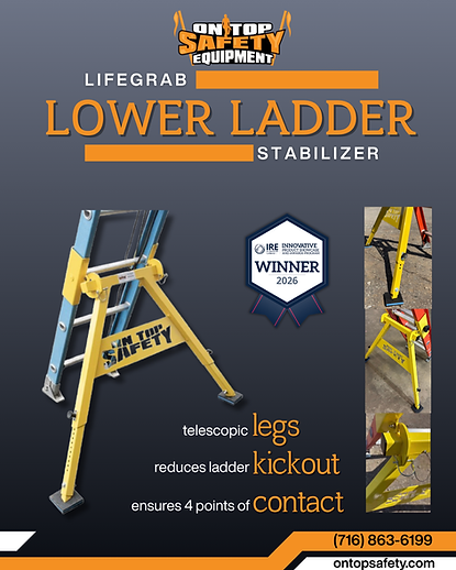 Lower Ladder Stabilizer, On Top Safety