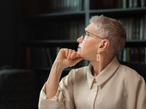 Woman pondering