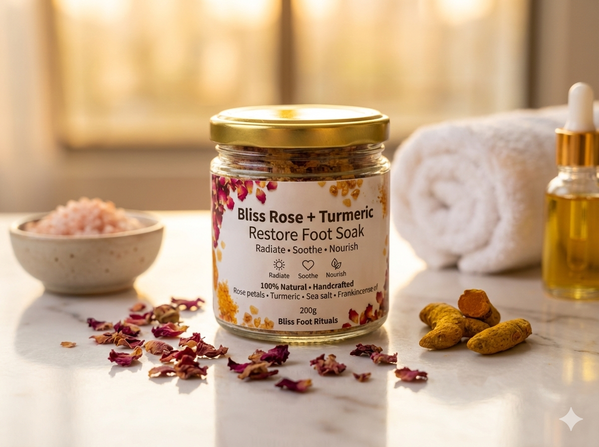 Bliss Rose and Turmeric Healing Foot Salt