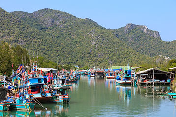 Biking in fisherman village