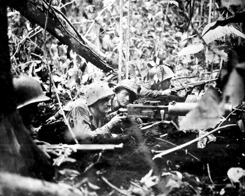 United States Troops in Jungle at Cape Gloucester