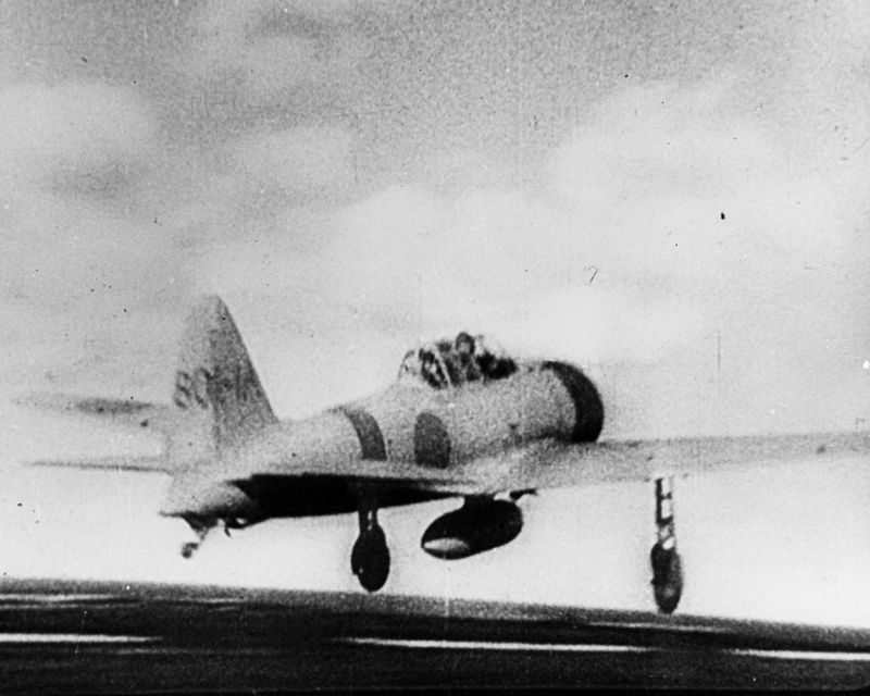 Japanese A6M2 Zero Take Off for Pearl Harbor Attack