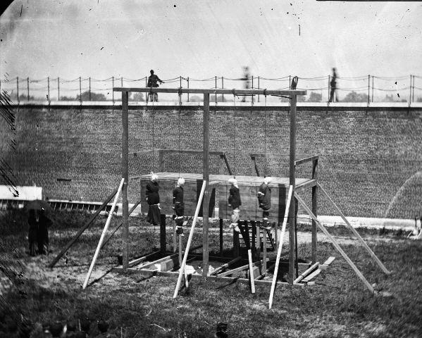 Hanged Bodies of the Lincoln Conspirators