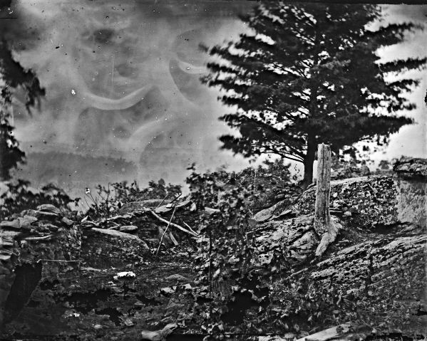 Breastworks on Union Left, Little Round Top