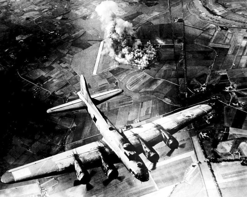 First Raid by the 8th Air Force at Marienburg