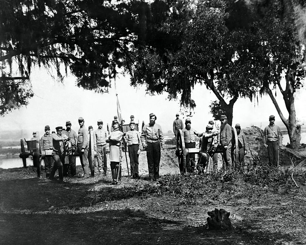 Confederate Artillery 'Palmetto Battery' near Charleston, Restored