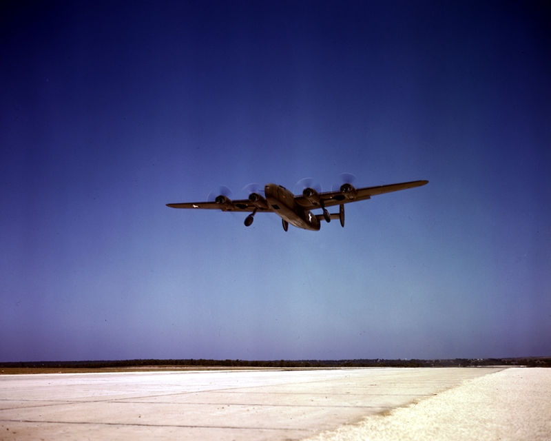 C-87 Transport Aircraft Airplane in Test Flight