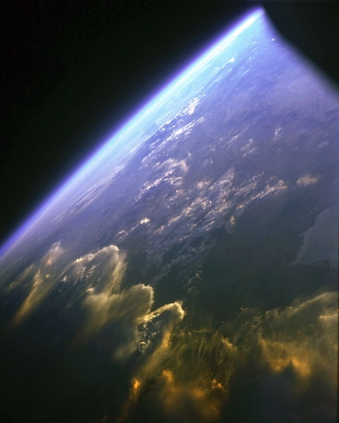 Andes Mountains from Space as Seen from Gemini 7 Mission