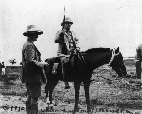 President Theodore Roosevelt on Horseback in Africa, 1910