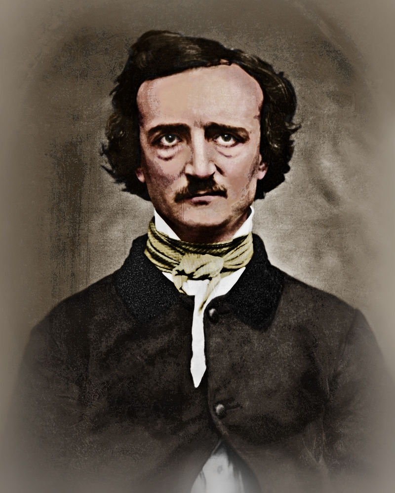 Thumbnail: American Writer Edgar Allan Poe, Colorized