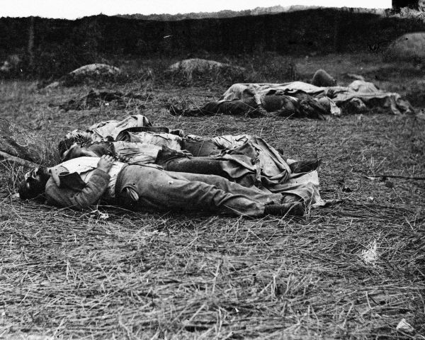 Casualties at Center of Battlefield, Gettysburg