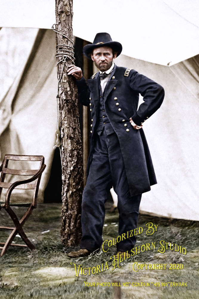 Thumbnail: Union Civil War General Ulysses S. Grant at Cold Harbor, Colorized