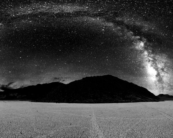 Milky Way Galaxy View from Death Valley at Night