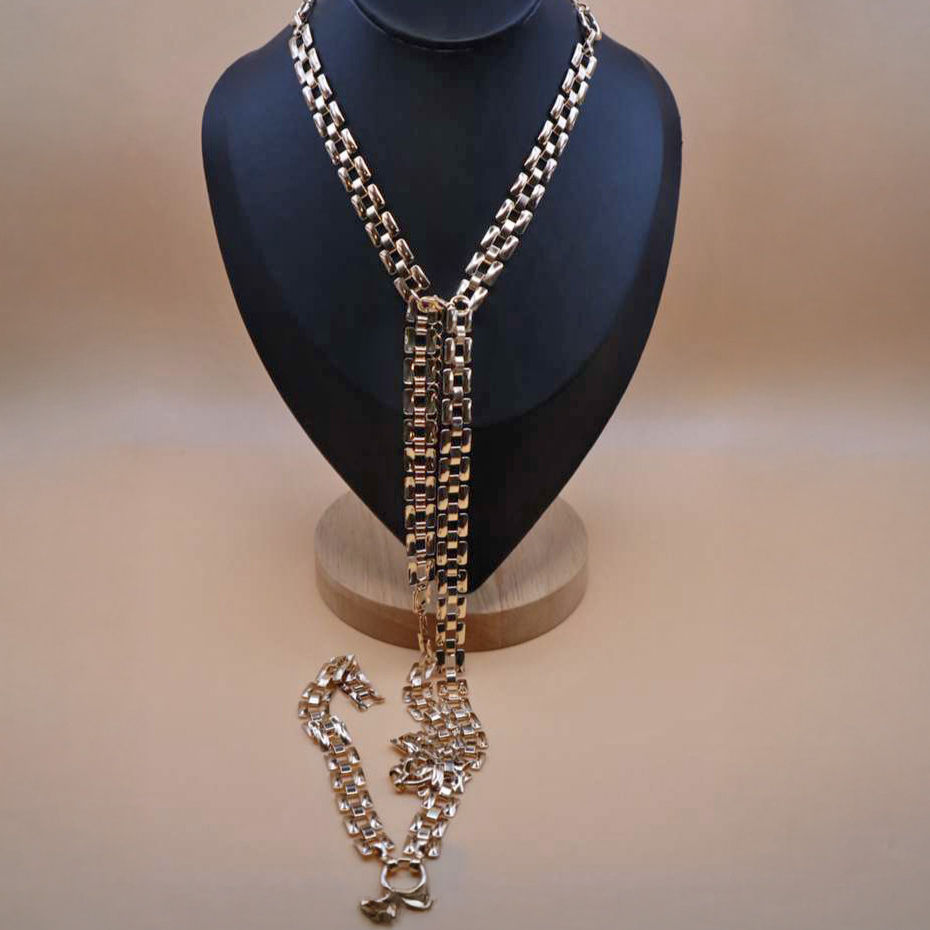 Thumbnail: Stainless Steel Dual-Style Necklace