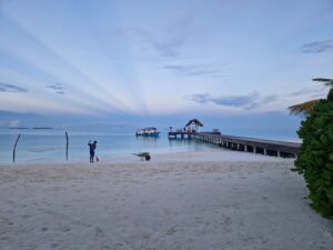 Sunrise fishing trip in Maldives