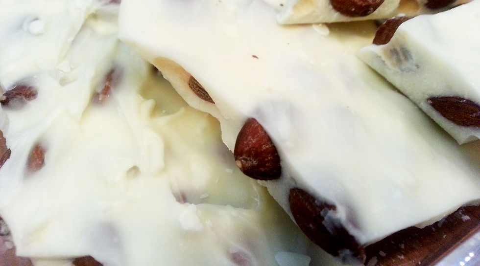 White Chocolate Almond Bark